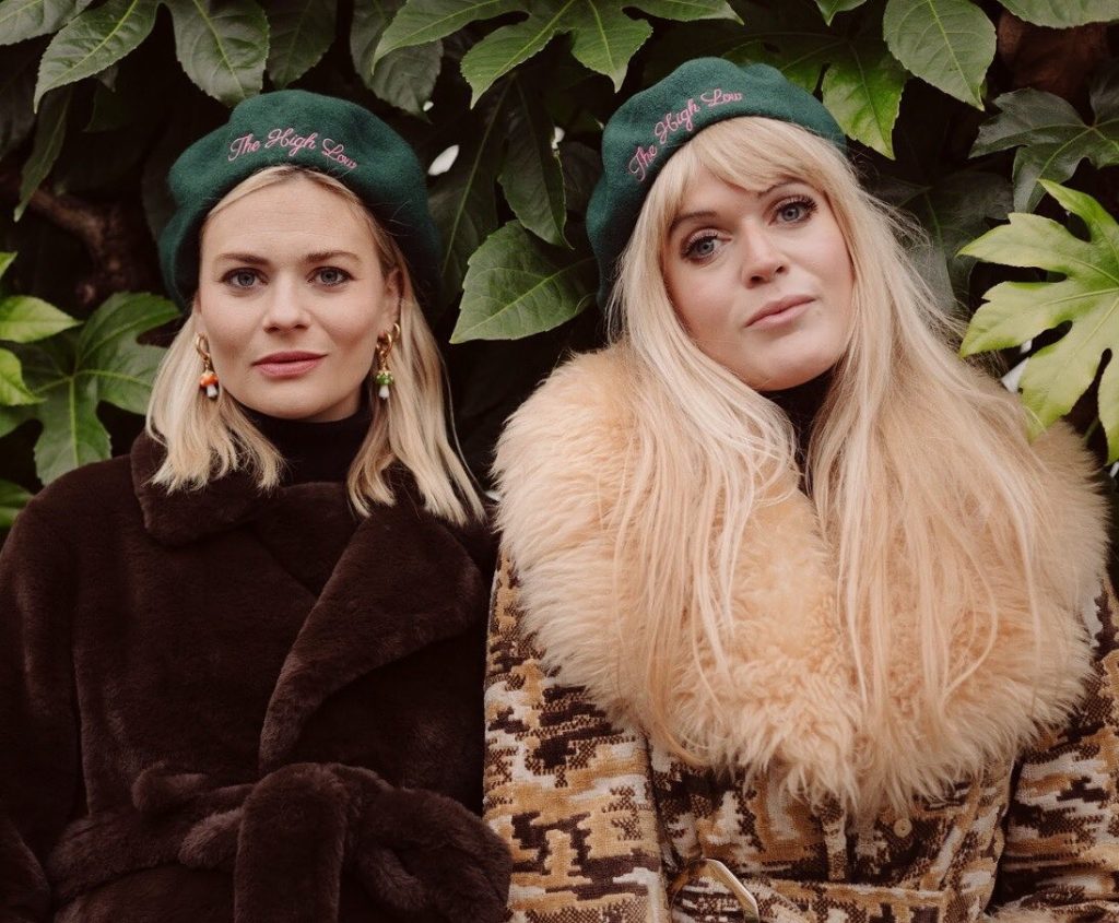 Pandora and Dolly wear The High Low Beret
